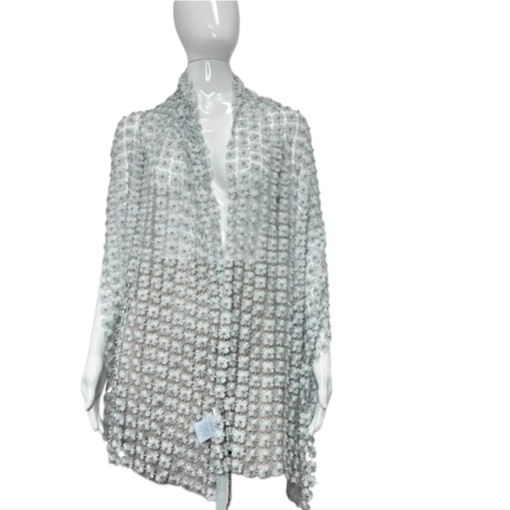 NWT Southern Living Borrowed & Blue Pearl Embellished Shawl Scarf Wrap